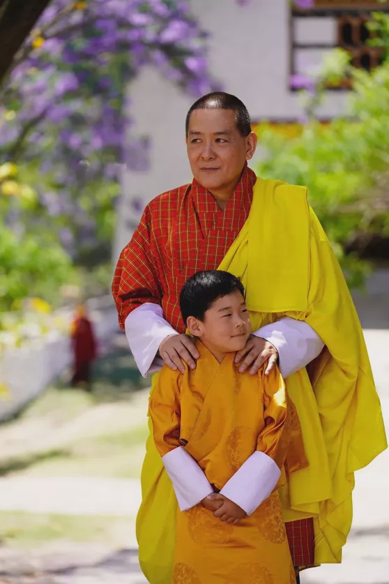 Маленькие принцы Бутана с родителями в Пунакхе