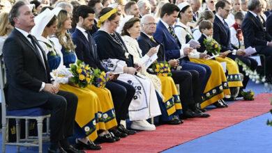 family 3 Шведская королевская семья на праздновании Национального дня в Скансене